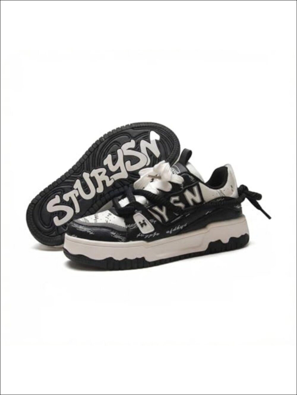 Unisex Leather Skate Sneaker Platform Arch Support Walking Shoe